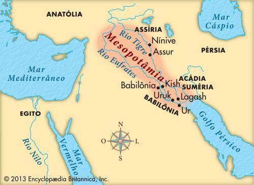 27 3.1.1 Mesopotâmia: os babilônios A Mesopotâmia é uma região situada entre os rios Tigre e Eufrates, onde hoje está situado o Iraque.
