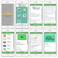 intuito de despertar me toda a Comunidade o interesse às causas ambientais através da educação ambiental. Figura 3 - Interfaces do aplicativo Recycle Unilab.