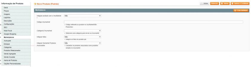 Categoria Google: Categoria do produto segundo a taxonomia do Google Idade indicada: Selecione a idade indicada para uso do produto Condição: Selecione a condição do produto.