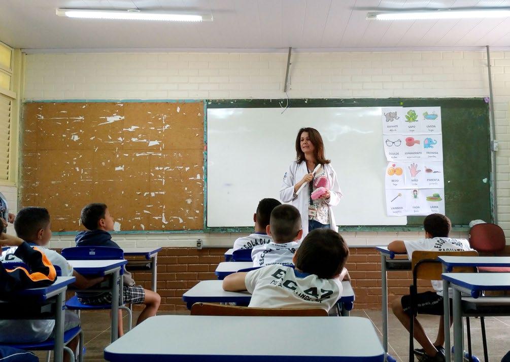 ESPECIAL DO MÊS Abril/2019 BOAS EXPERIÊNCIAS A gerente da Unidade Básica de Saúde Nº 7 de Taguatinga (DF), Damaura Santiago, e a diretora da Escola Classe 42 de Taguatinga, Rejane Rocha, não hesitam