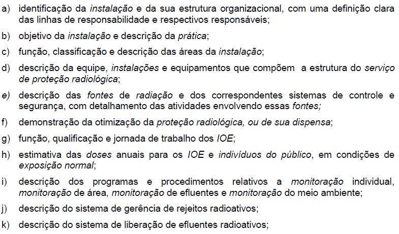 Plano de Radioproteção PRP: