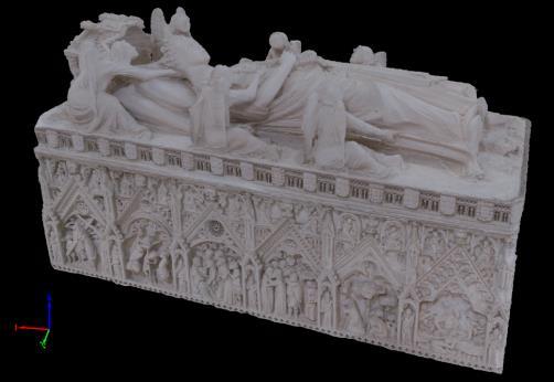 Como perspectivas futuras pretende-se completar os modelos 3D dos túmulos com as estátuas que os suportam e desenvolver um holograma que permita demonstrar os modelos 3D desenvolvidos ao público