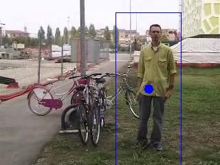 Augmenting video surveillance footage with virtual agents for incremental event evaluation.