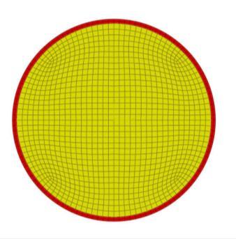 2.2. Curva de Incêndio Figura 4: Malha na Seção Transversal do Modelo Numérico.