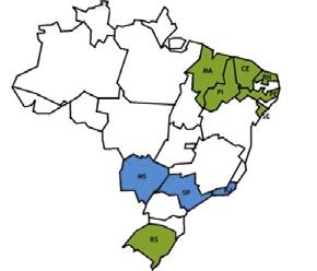 Figura 1 Adoção de isenção e descontos no IPVA por UF.