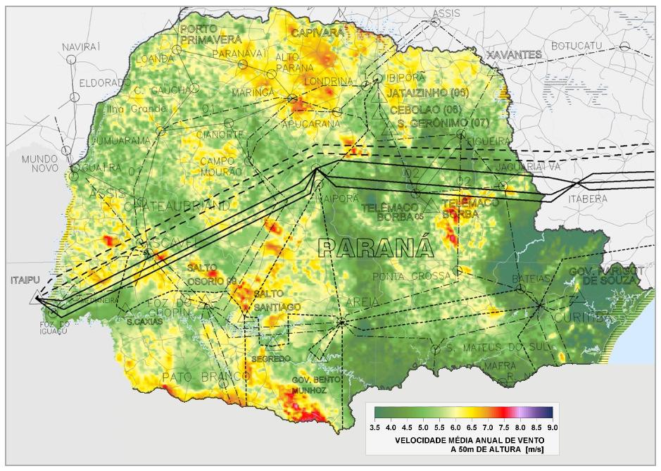 Modelo de relevo Mosaico de imagens SPOT Modelo de rugosidade Ampliação para o Estado do Paraná Mapa do