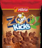 B I S C O I T O S Zoo Kicks LÍDER DE VENDAS Sabor Chocolate 70g 40 un