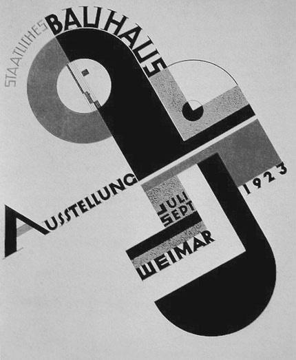 Questão Joost Schmidt. Cartaz para a exposição da Bauhaus,. O objetivo último de toda a atividade artística é a construção! (.