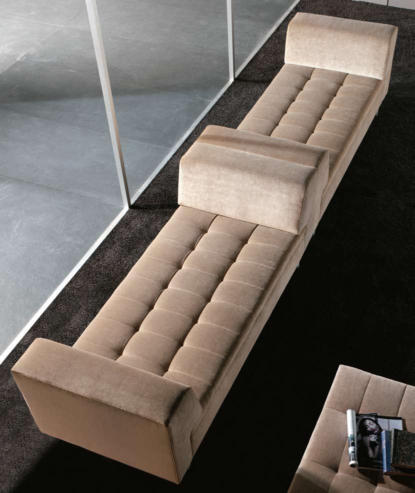 klip day bed klip day bed design GIL MOREIRA 110 Seat: Zig-Zag springs support. 30Kg/m 3 polyurethane foam. Back: Elastic belt support. 30Kg/m 3 polyurethane foam. Feet: Aluminium feet.