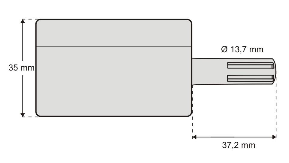 Retirando a tampa do transmissor, o usuário tem acesso a dois furos de fixação da base, conforme mostra a Fig. 6.