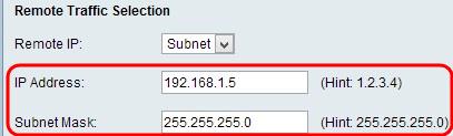 Sub-rede Esta é uma máscara que defina os limites de um IP. Isto permite somente que os anfitriões da sub-rede especificada conectem ao VPN.