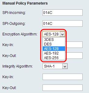 Este algoritmo verificará a integridade dos dados: MD5 Este algoritmo especifica o comprimento chave a 16 caráteres.