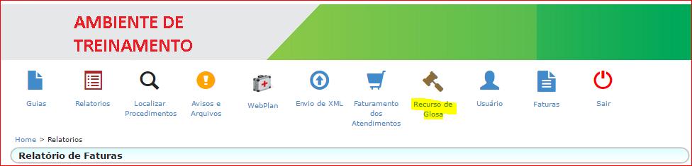 Figura 23 ambiente de gestão de protocolos de recurso de glosa Clique na opção pesquisar para que o sistema liste os recursos de glosas disponíveis dentro do intervalor de entregas selecionado.