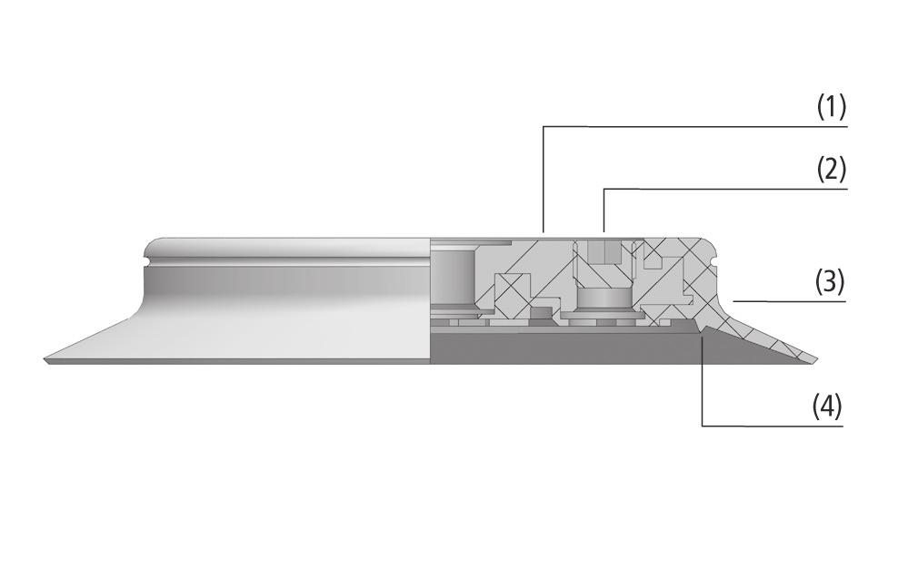 (4) para mejor hermetizacio n en superficies ligeramente rugosas Conexio n lateral (2) cerrada de forma esta