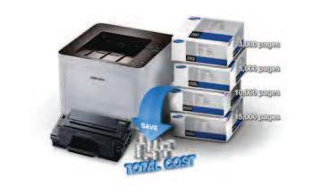 Controle de custos, economia de toner e despesas com papel Botão One Touch Eco As empresas podem diminuir a utilização de toner e papel com o