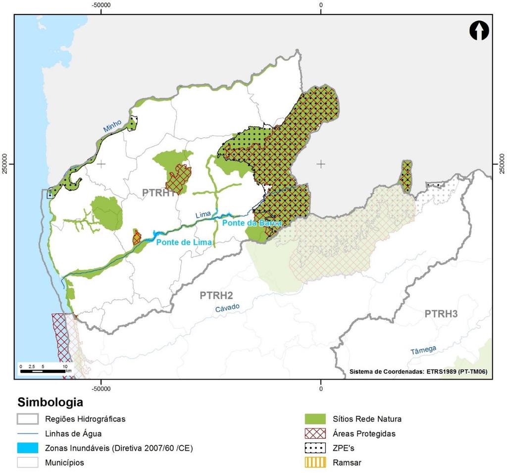 Minho e Lima (RH1) Plano de Gestão dos Riscos de Inundações (RH1) 5.4.2.