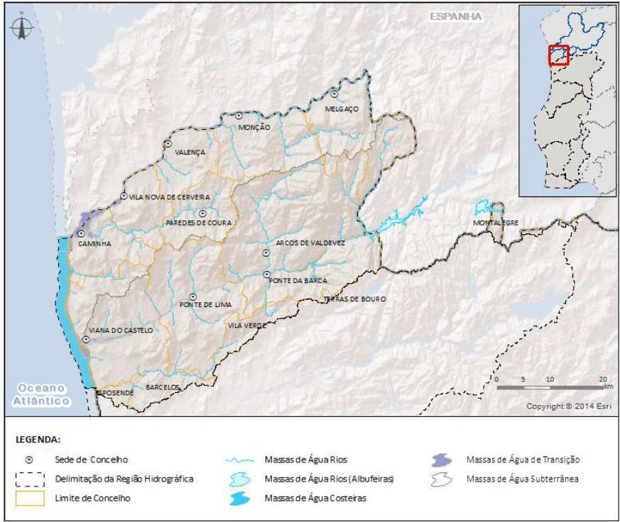 Avaliação Ambiental Estratégia Plano de Gestão de Região Hidrográfica do Minho e Lima (RH1) Plano de Gestão dos Riscos de Inundações (RH1) Objeto de Avaliação A RH1, em Portugal integra as bacias