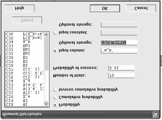 Gerar coluna das abcissas X_b: Calc > Make