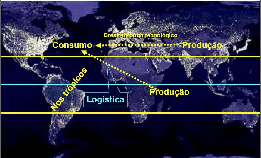 Onde expandir a produção de Biocombustíveis? Fonte: Gazzoni,D.