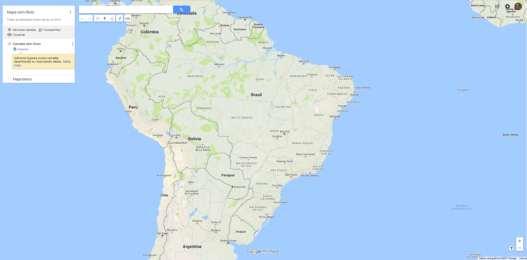 Clicar no botão Criar um novo mapa, que está no canto superior esquerdo