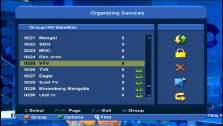 tela como abaixo: No menu Serviço : Pressione [CH + / CH-] para selecionar um item entre os serviços de organização, Organizar favoritos, lista de canais, EPG, comuns Interface, CA Setting.