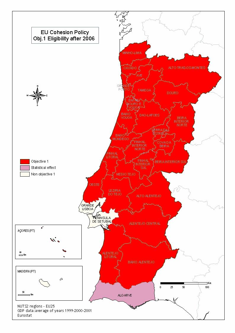 6. QREN DIVERSIDADE TERRITORIAL Região Objectivo Competitividade Regional e Emprego Lisboa Regiões Objectivo