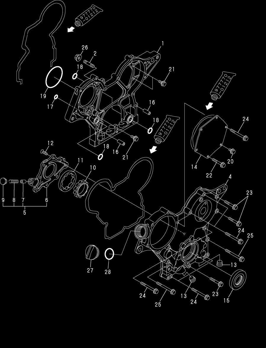 - CAIXA DE ENGRENAGENS / GEAR HOUSING ITEM CÓDIGO DESCRIÇÃO ASA 977-050 CX DE ENGRENAGEM / CASE, GEAR 977-0570 PRISIONEIRO / BOLT, STUD M8 3 3 977-0590 TAMPA MONTADA / COVER ASSY,GEAR CASE 977-05