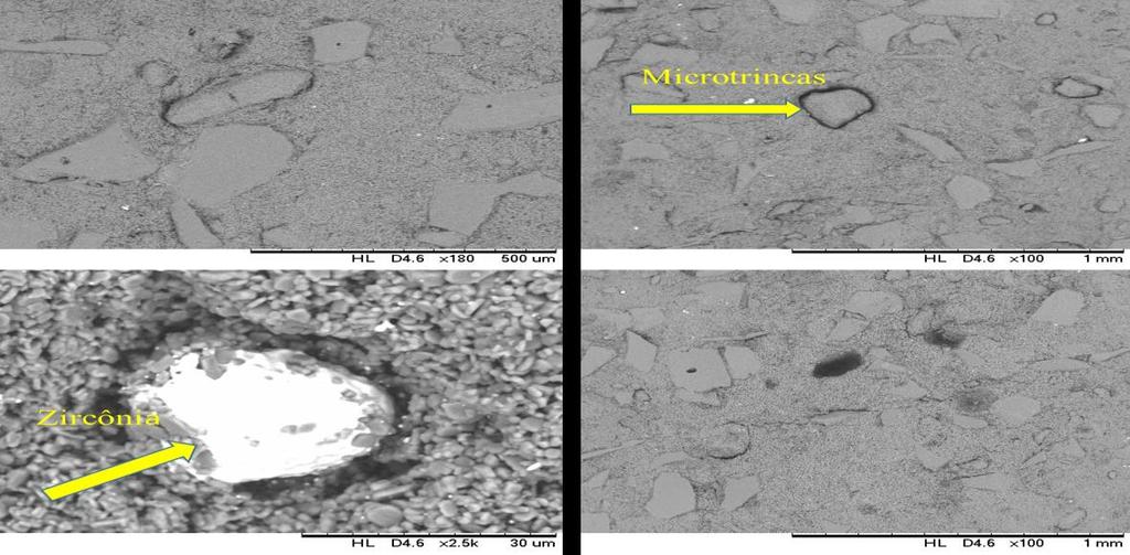 Figura 2: Micrografia MEV de refratário sinterizado a 1600 C/5h.