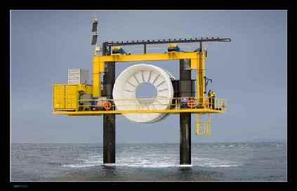 Present status of ocean energy Tidal turbines prototypes Open Hydro 1000 kw operational since