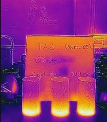 Temperatura de 5º C; (c) Temperatura de 63º C.