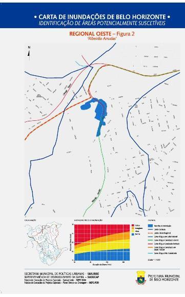 Figura 5- Carta de Inundações de Belo Horizonte