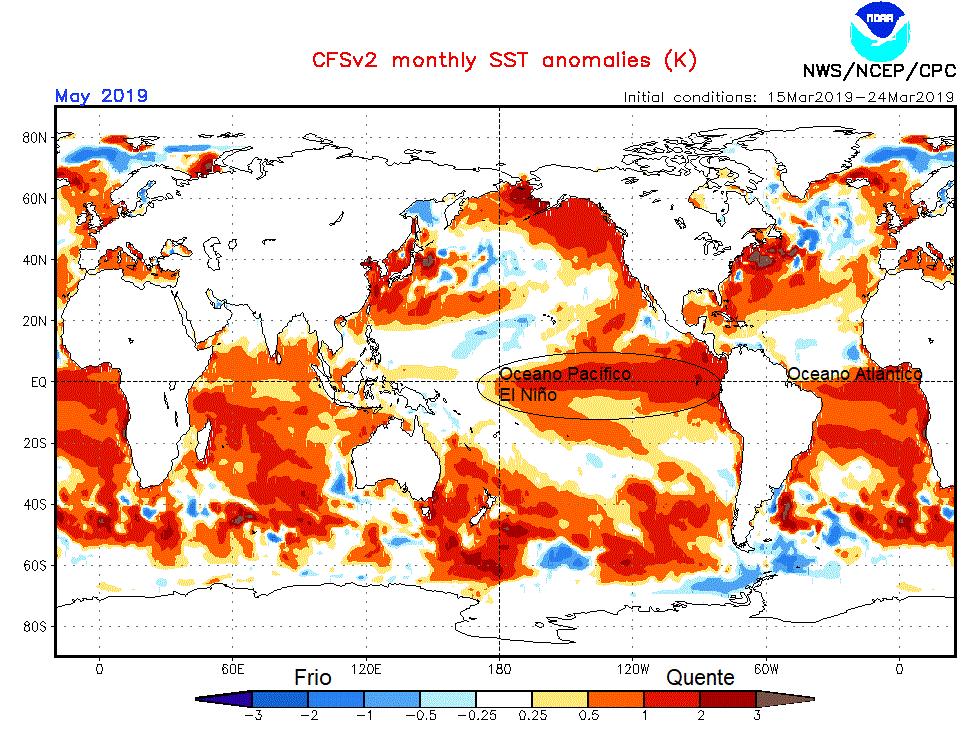 Figura 3 Anomalia da Temperatura da