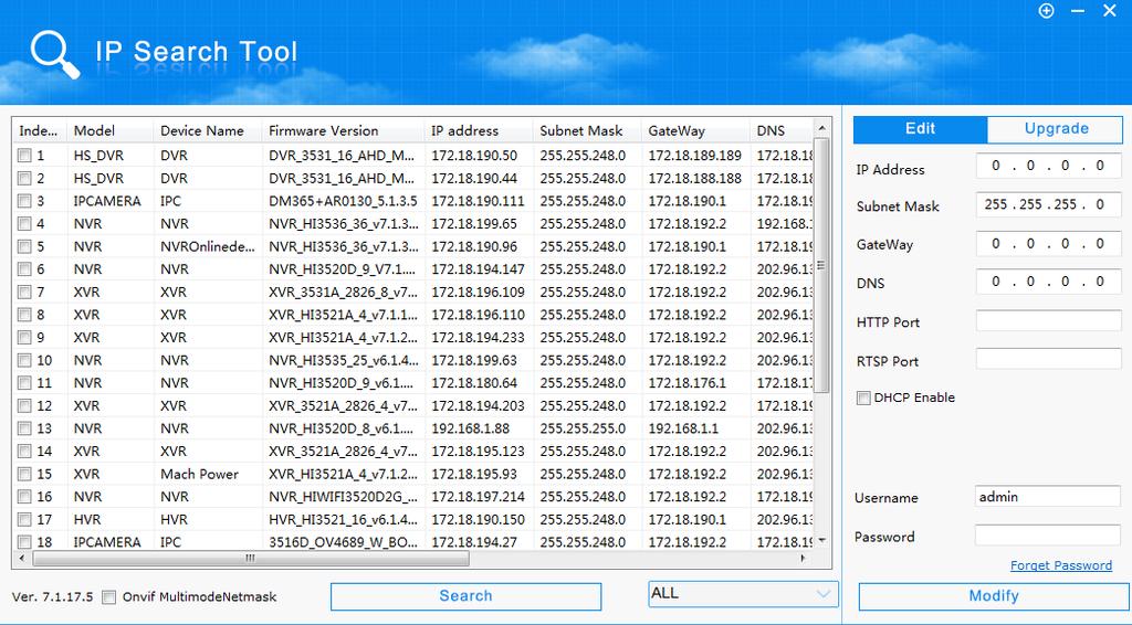 2.2 Detecção e alteração do endereço IP Para acessar o endereço IP de uma câmera de rede, proceda da seguinte forma: Etapa 1: Procure o endereço IP de IPC.