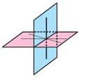 Perpendicularidade de retas e planos no espaço euclidiano Ângulo de dois semiplanos com fronteira comum. Semiplanos e planos perpendiculares.