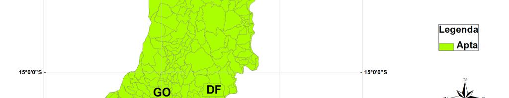 96 Figura 44 Aptidão agroclimática da Jatropha curcas L.