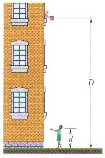 Se a energia potencial gravitacional U do sistema é considerada nula no nível do solo, qual é o valor de U (c) quando você deixa cair o livro e (d) quando ele chega às mãos da sua