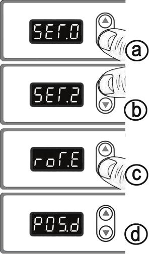 4 - ENGLISH Motor Rotating Direction Setting Setting up Number 2 a. Keep " " button pressed for several seconds, until LED display indicates "SET.0". b. Press " " button 2 times.