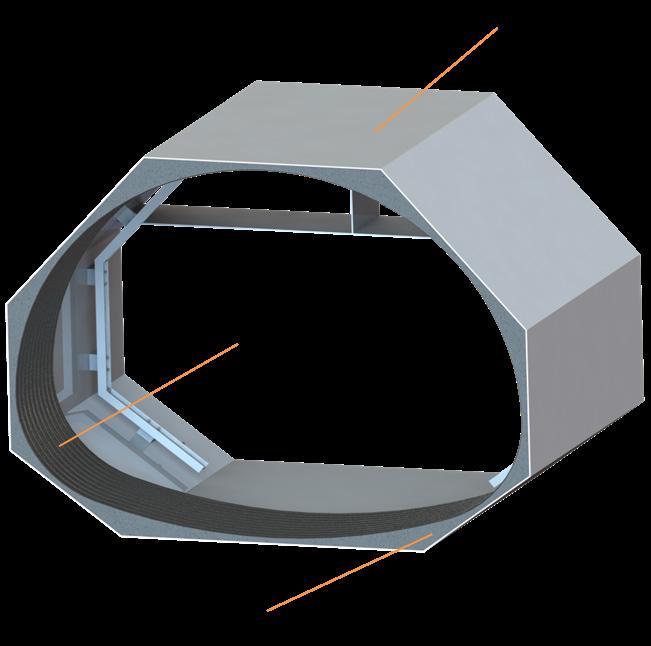 ao contorno do revestimento lenticular e, desta forma, a quantidade de material de preenchimento será minimizada, como pode ser visualizado na Figura 27.