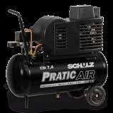 PRATIC AIR A linha de compressores Pratic Air é composta por produtos com características construtivas para atender diversas