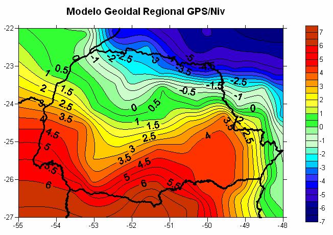 gravitacional da Terra em termos de 130.317 coeficientes harmônicos esféricos com grau e ordem 360 e uma resolução espacial de 100 km (REIGBER, 2004).