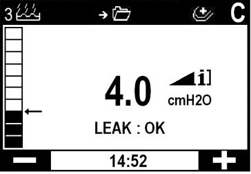 Ao iniciar o aparelho, o humidificador com aquecimento começa a trabalhar automaticamente.