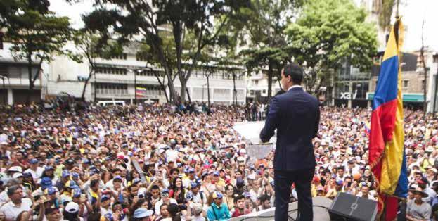 4 mundo Goiânia, 21 de Abril de 2019 Diário do Estado Guaidó convoca venezuelanos para mobilização contra Maduro