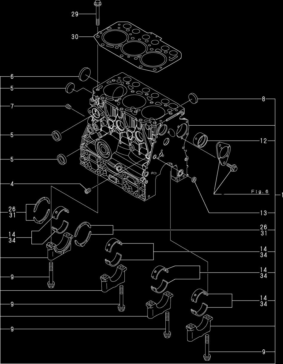 LISTA DE PEÇAS - MOTORES TNV70 ASA - BLOCO DO CILINDRO / CYLINDER BLOCK ITEM CÓDIGO DESCRIÇÃO ASA 79-00 BLOCO DO CILINDRO / BLOCK ASSY, CYLINDER 00-000 PLUG PT/8 / PLUG PT/8 0-0090 PLUG 0 (SUS) /