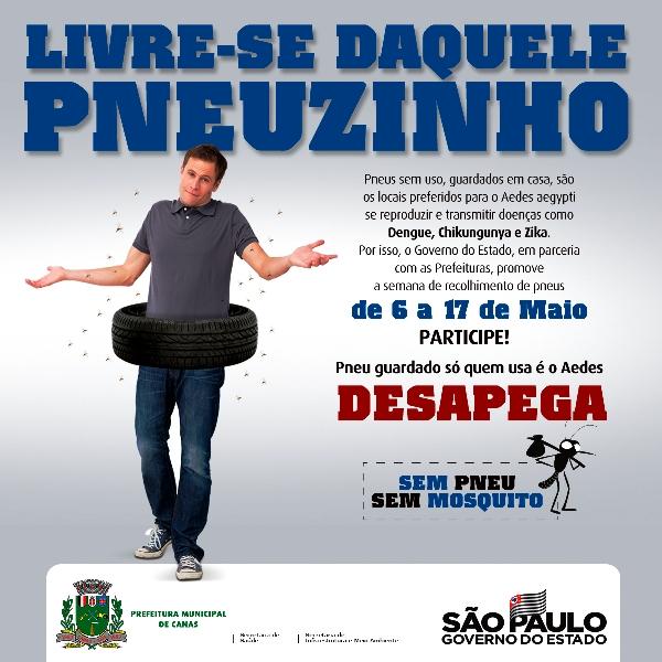 CONCURSO PUBLICO 01/2019 Cargo Vigia A Prefeitura de Canas, através do Governo do Estado, das Secretarias de Saúde e Infraestrutura e Meio-Ambiente, participa da semana estadual de coleta de pneus