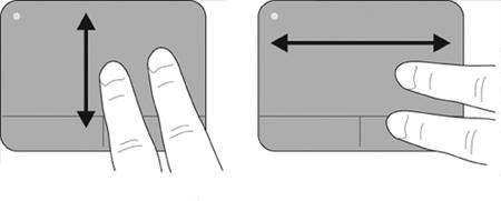 NOTA: A velocidade de rolagem é controlada pela velocidade do dedo. Pinçamento/Aumento ou diminuição do zoom A pinça permite aproximar ou afastar itens como arquivos em PDF, imagens e fotos.