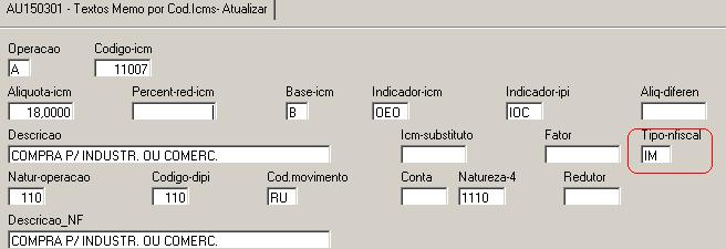 15 G) NOTA FISCAL DE IMPORTACAO COM ICMS