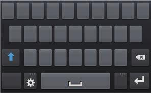 Informações básicas Define as opções do teclado Samsung Insere letras maiúsculas Insere números e pontuação Apaga caracteres Avança para a próxima linha Insere um espaço Inserir letra maiúscula