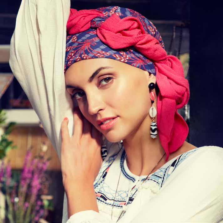 Sapphire - Boho Turban Set & 3012-0597 Sapphire -