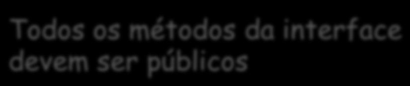 implements A palavra chave implements obriga o programador a escrever o