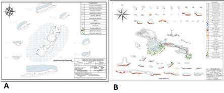 Mais que um mapa topográfico, eles contêm informações relevantes sobre vários aspectos da caverna como os tipos de espeleotemas, a morfologia dos condutos, o desenvolvimento linear da caverna, os